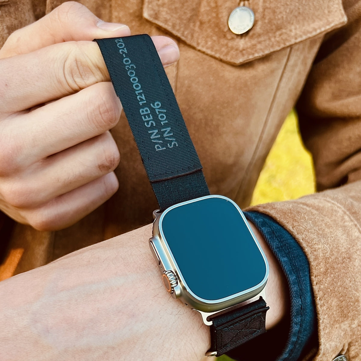 schwarzes spacepilot strap von Weltmann