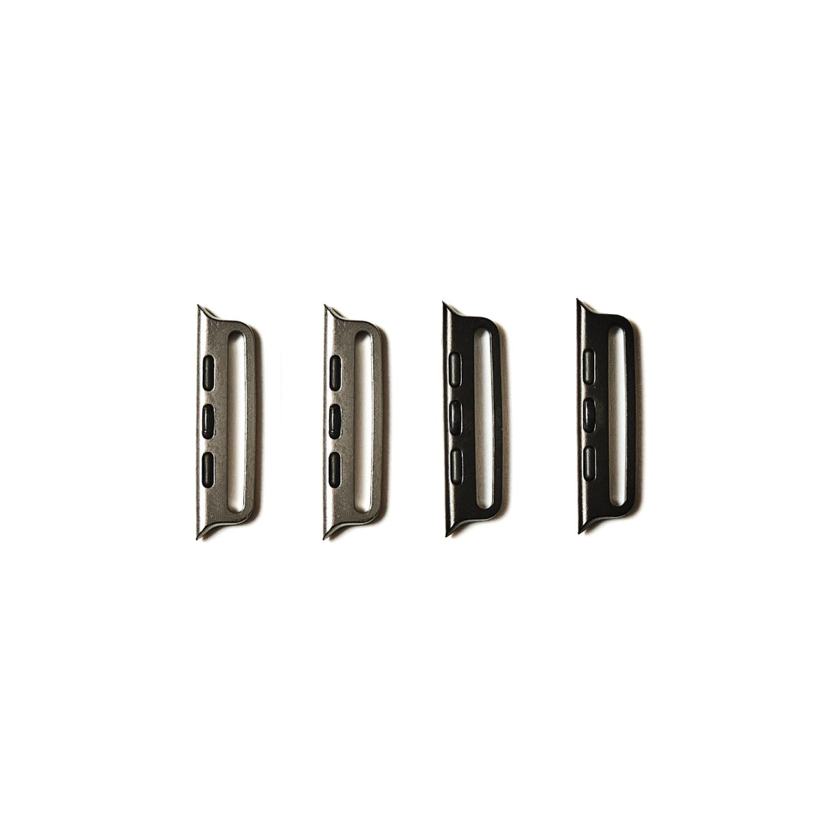 Black and titanium look connectors