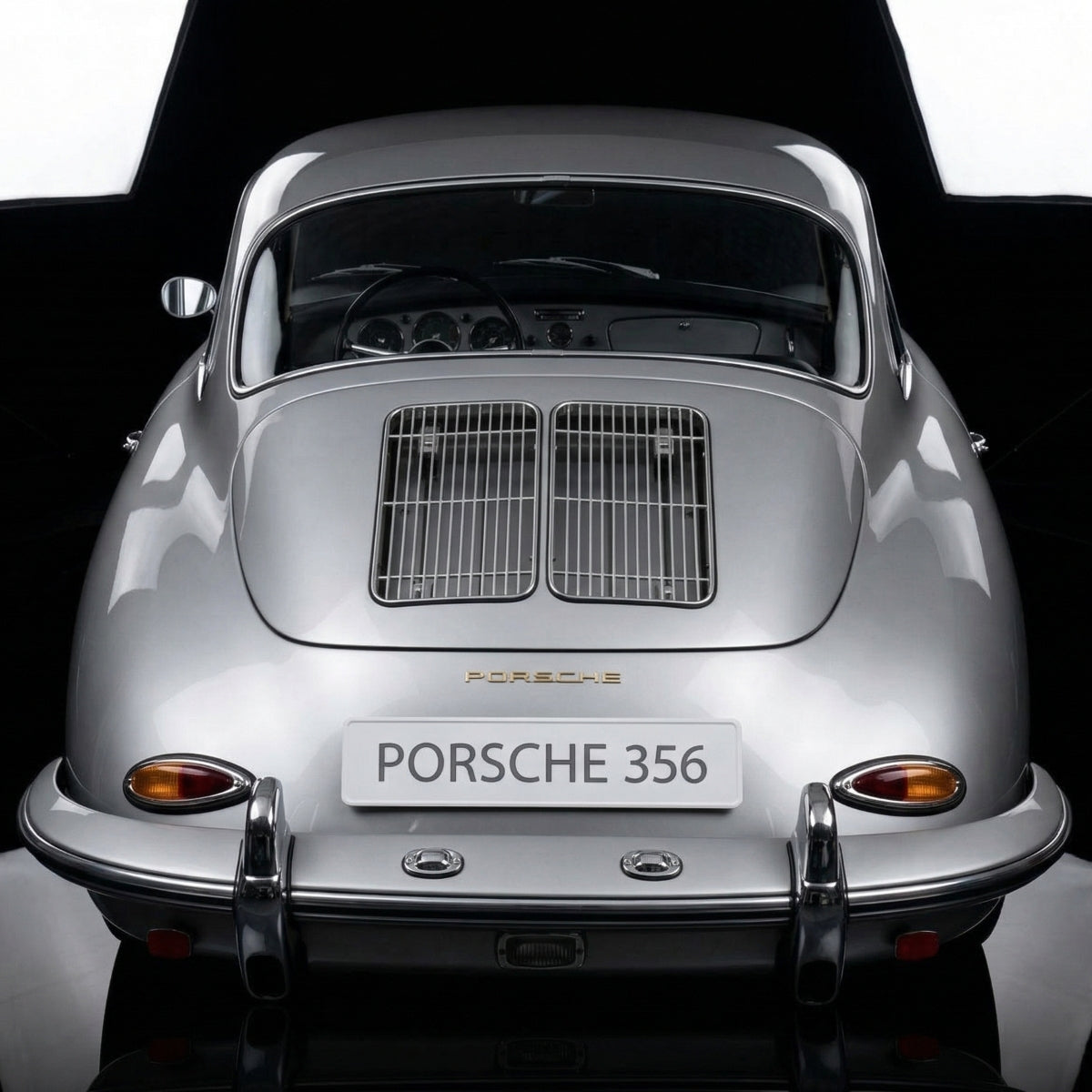 Keyring & Lucky Charm | Genuine 925 Sterling | Upcycled Porsche 356 | Limited