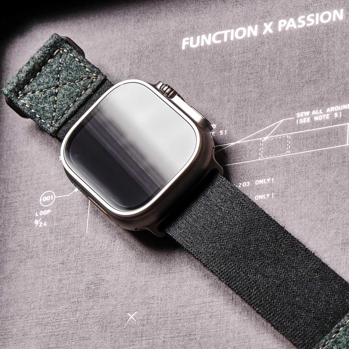 upcycled swiss military SpacePilot stra