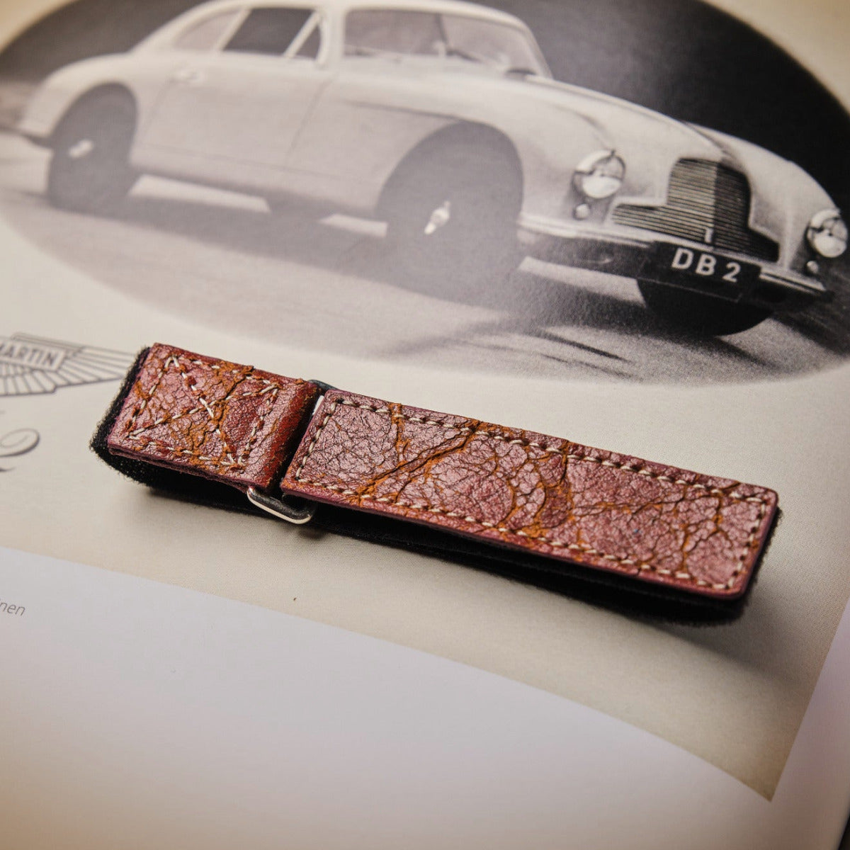upcycled genuine seat leather Aston Martin DB2