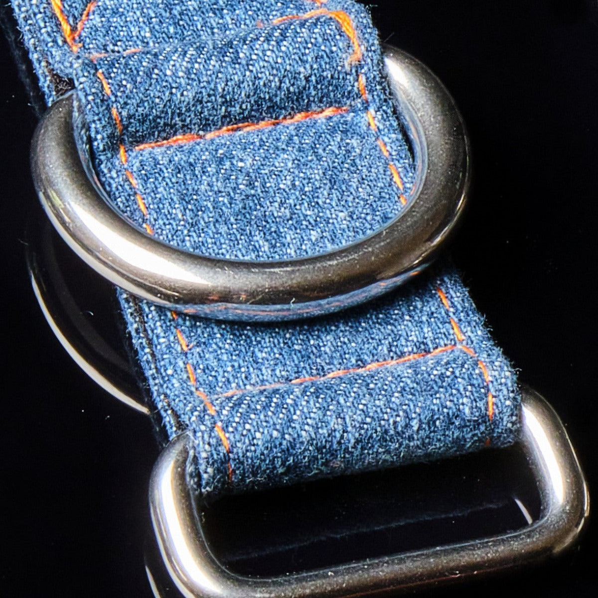 Close look at Collar denim TrueBuddies