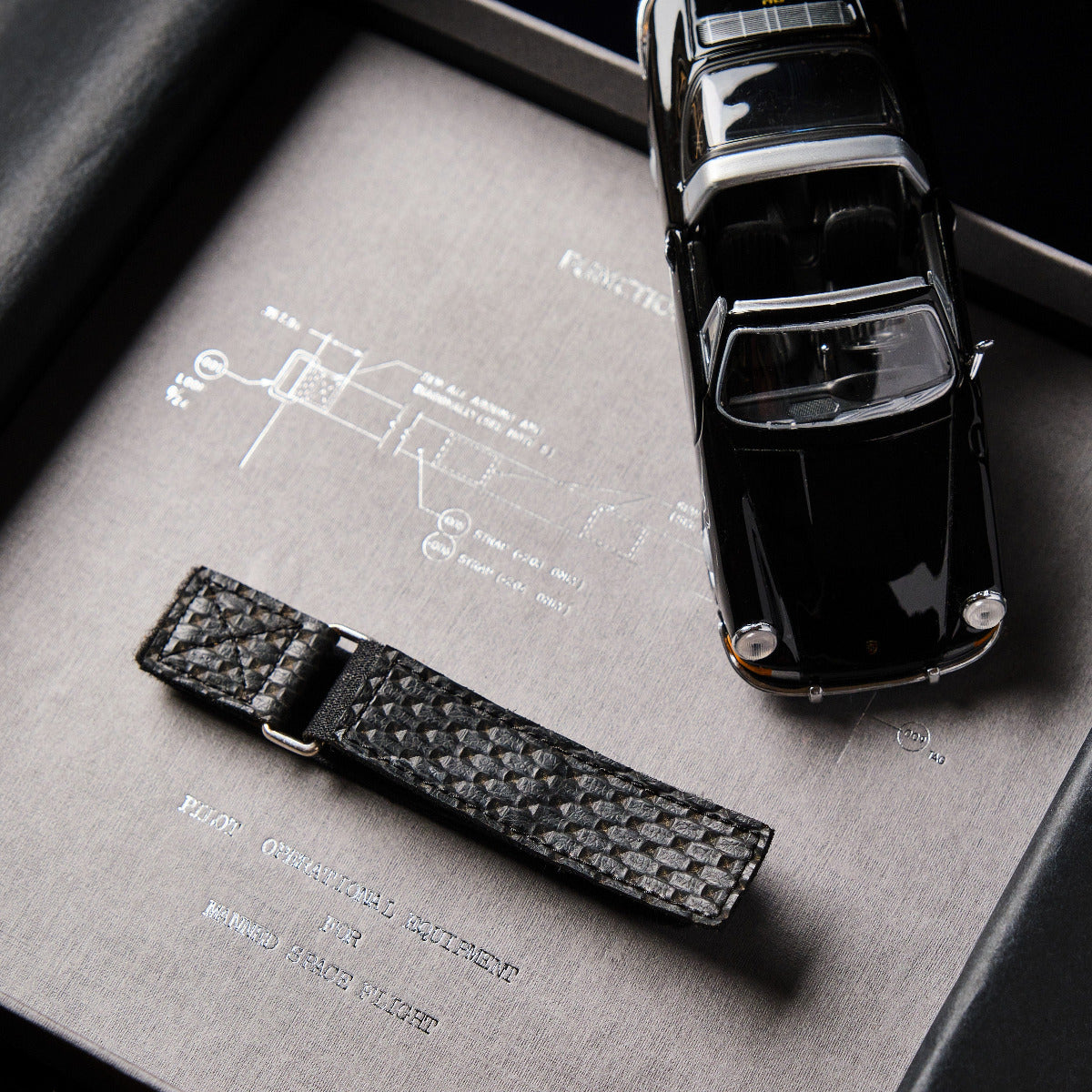 upcycled Porsche 911 Targa SpacePilot strap