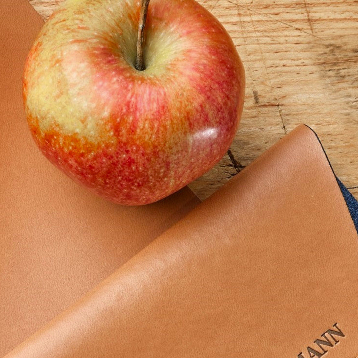 upcycled vegan Apple leather