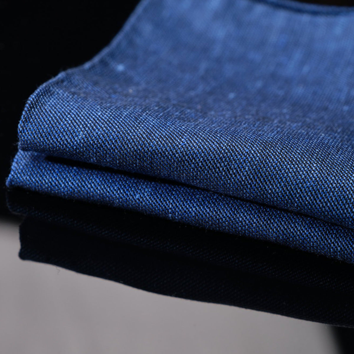 Weltmann Pocket Square Fine Serge ROYAL