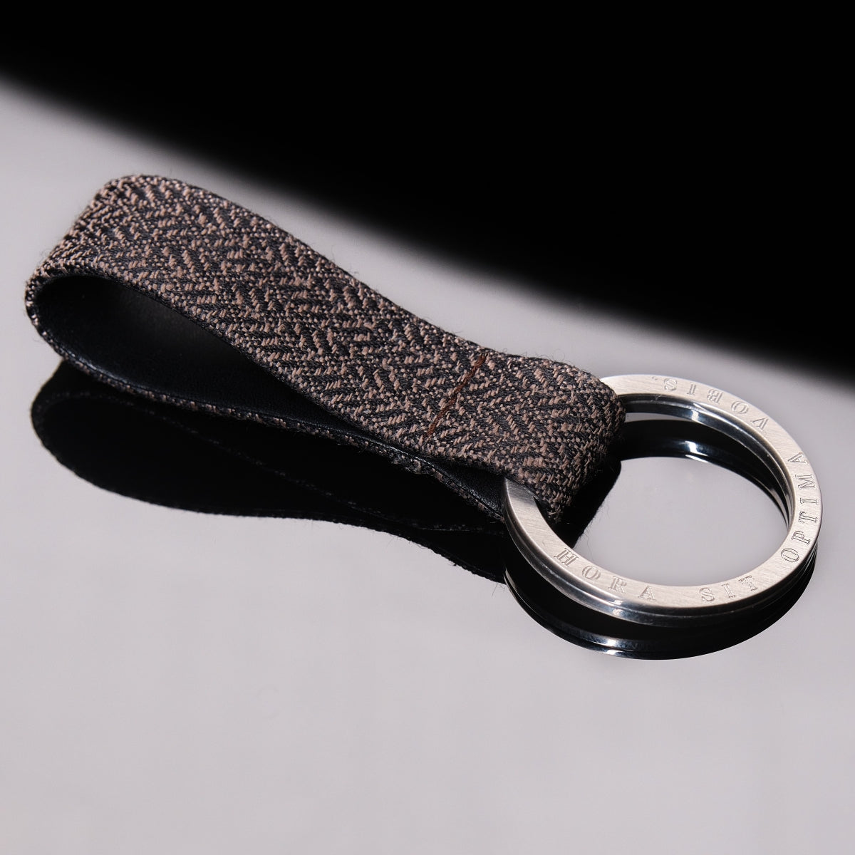 Keyring & Lucky Charm | Genuine 925 Sterling | Edition Höfer "Bavarian Herringbone"