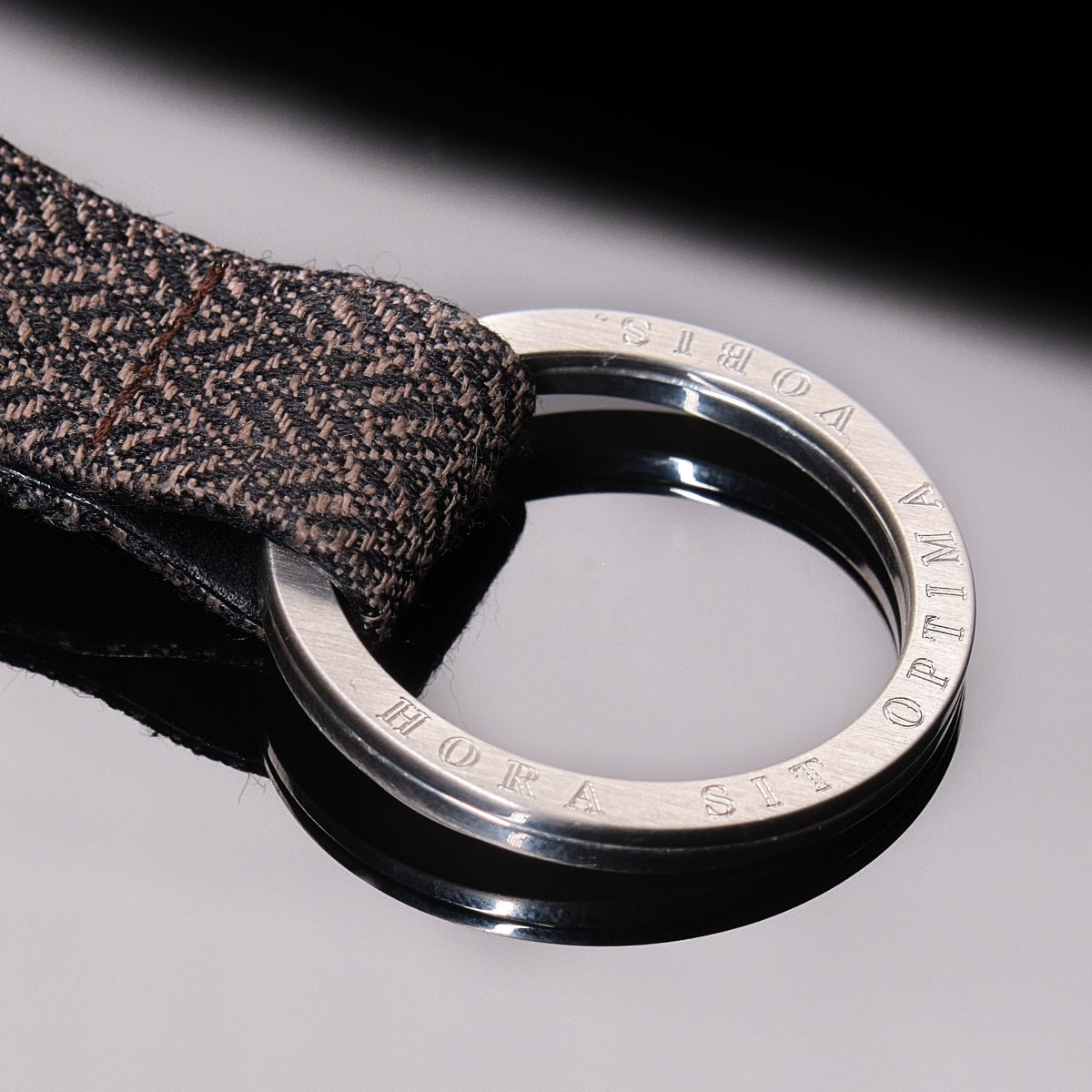 Keyring & Lucky Charm | Genuine 925 Sterling | Edition Höfer "Bavarian Herringbone"