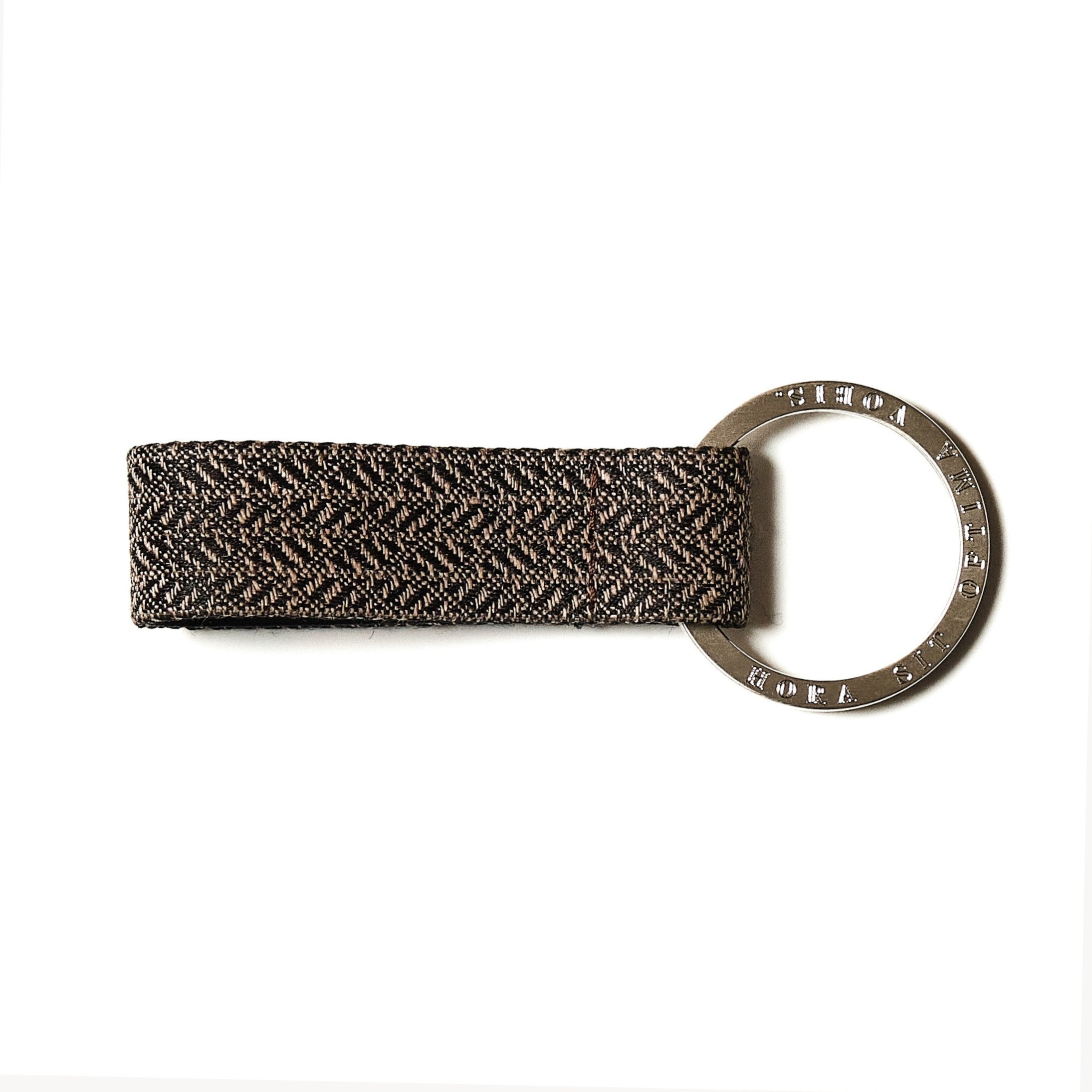 Keyring & Lucky Charm | Genuine 925 Sterling | Edition Höfer "Bavarian Herringbone"