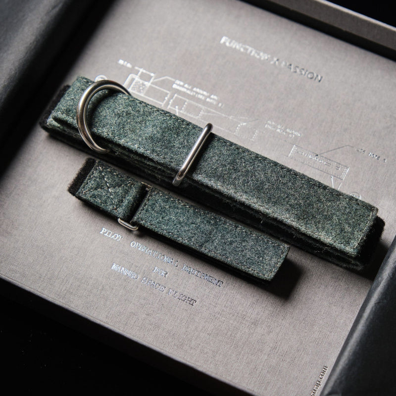 Collar & watch strap upcycled swiss military jacket