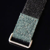 swiss loden with silver loop watch band