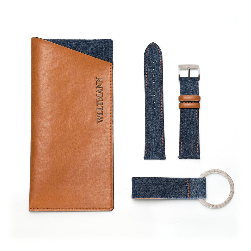 Weltmann StyleSet recycled Denim three parts